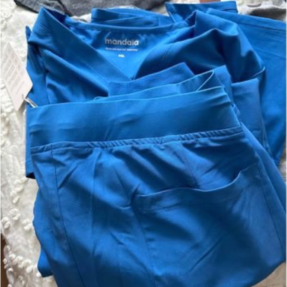 Mandala royal blue scrubs